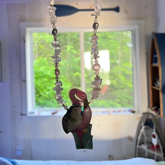 Source Unknown Pink Flamingo Necklace - Picture 4 of 5